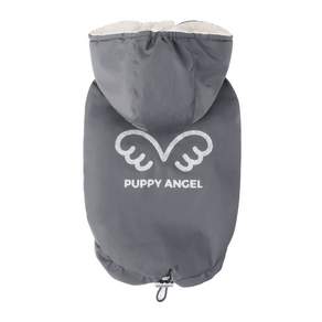 PUPPY ANGEL Signature Wings 加墊連帽背心 PA-OW433, 95灰色