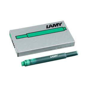 LAMY 鋼筆用墨盒, 綠色, 5份