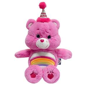CARE BEARS 生日小熊玩偶, 27cm, 粉色