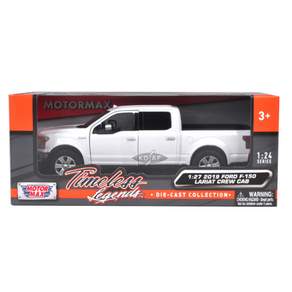 MOTOR MAX 1:27 2019 福特 F-150 Lariat Crew 駕駛室車型 537M79363W, 白色的