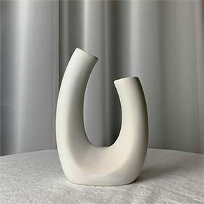 陶瓷造型花瓶, 白色