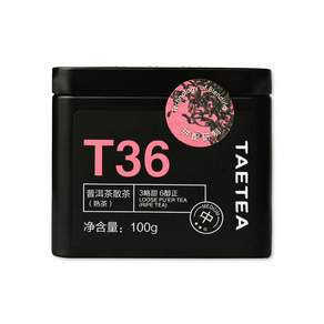 TAETEA 大益茶 T36普洱熟散茶, 100g, 1罐, 1罐