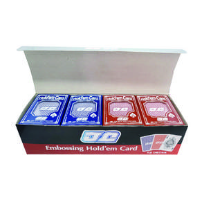 雙面泡沫壓花 JJ Hold'em 卡片套組 2 x 6p, 紅藍