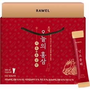 RAWEL 6年根紅蔘石榴濃縮飲隨身包禮盒, 300g, 1盒