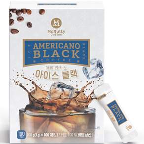 McNulty Coffee 冰美式即溶咖啡粉隨身包, 1g, 100入, 1盒