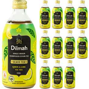 Dilmah 帝瑪 檸檬青檸紅茶, 300ml, 12個