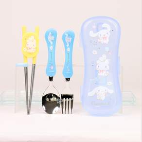 LILFANT Cinnamoroll 矯正筷子餐具套組, 混色, 矯正筷+勺+叉+盒, 1組