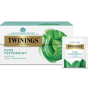 TWININGS 唐寧茶 胡椒薄荷茶包, 2g, 25包, 1盒