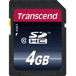 創見SDHC CLASS10存儲卡TS4GSDHC10, 4GB