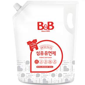 B&B 嬰兒衣物柔軟精補充包 佛手柑+葡萄柚香, 1.8L, 1包