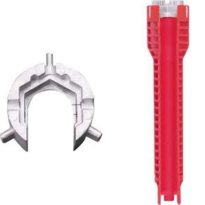 粉碎五合一扳手水管洗臉盆水槽水管維修更換扳手, 1個