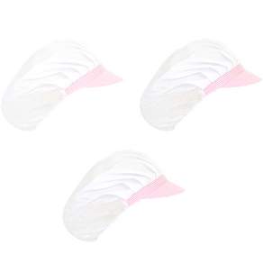 衛生帽半網眼, 粉色, 3個
