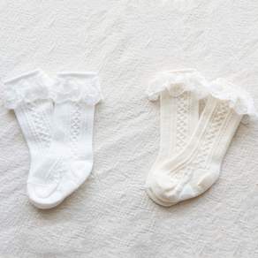 幼兒用蕾絲襪 2雙組