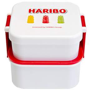 Haribo Goldberen 2 層午餐盒, 紅色, 1個