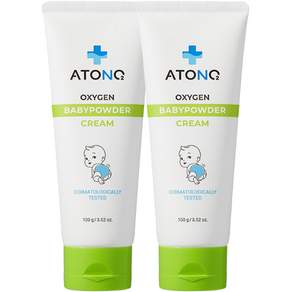 ATO&O2 氧氣嬰兒爽身粉霜, 2個, 100g