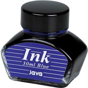 Java Pen 鋼筆以 30 毫升瓶裝墨水, 藍色, 1個