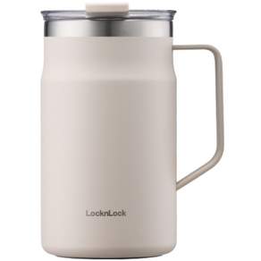 LocknLock 樂扣樂扣 都會馬克咖啡杯, Old Town Ivory, 600ml, 1個