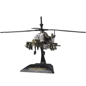 Motormax 1:100 波音 AH-64 阿帕契長弓直升機壓鑄 77019, 綠色