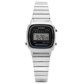 CASIO 卡西歐 女款方形數位復古復古金屬手錶 LA670WA