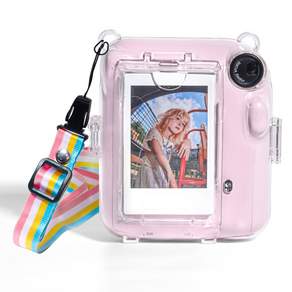 KOEM Instax mini2透明相機口袋殼+隨機迷你相框組, 單品, 1組