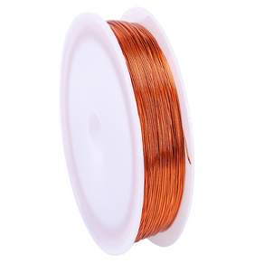 Kohimo Wire DIY手工藝彩色鐵絲 0.4mm*50m 3W275, 5個, 青銅