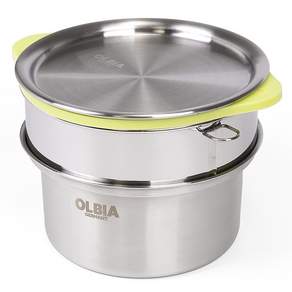 O'lbia 304不鏽鋼希臘優格乳清分離鍋 16499, 銀色, 1個