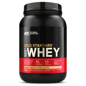 OPTIMUM NUTRITION 歐恩 金牌乳清蛋白粉 法式香草風味, 907g, 1罐