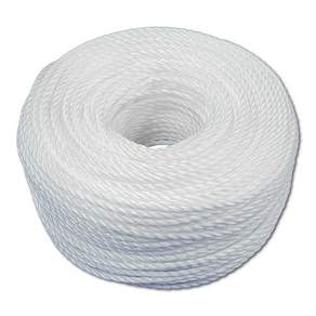 PP 多用途繩晾衣繩 3mm x 115m, 1個, 白色