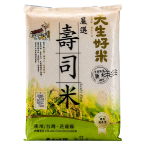 天生好米 嚴選壽司米, 4kg, 1包