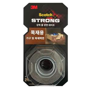 3M Scotch 3M 強力泡棉雙面膠帶 24mm x 1.5m WD215, 1個