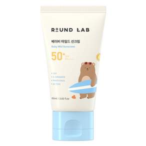 RoUND LAB 嬰兒溫和防曬霜, 1個, 60ml