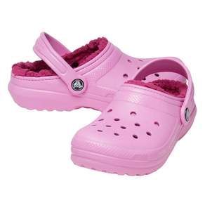 crocs 卡駱馳 經典內襯木屐幼兒太妃糖粉色 (207009_6SW)