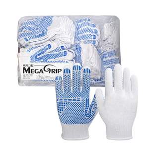 MEGA GRIP 防滑布手套, 混色, 30入