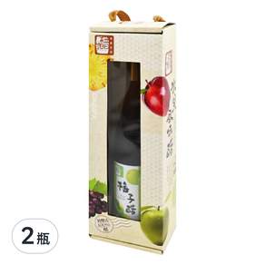 醋桶子 三年熟成梅子醋單入禮盒, 600ml, 2瓶