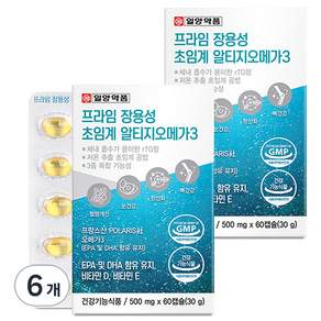 Ilyang 一洋藥品 優質omega3魚油膠囊, 60顆, 6盒