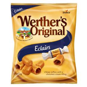 Werther's Original 巧克力奶油夾心Eclaire, 1袋, 100g