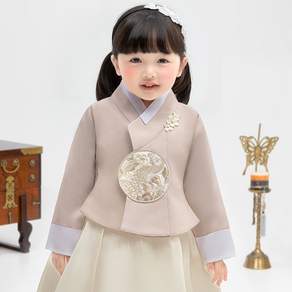 geumdongi hanbok 女童圓形孔雀孩童韓服套裝AW126+福袋