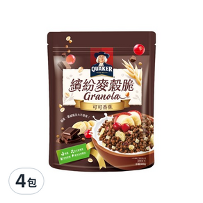 QUAKER 桂格 繽紛麥穀脆 可可香蕉, 300g, 4包