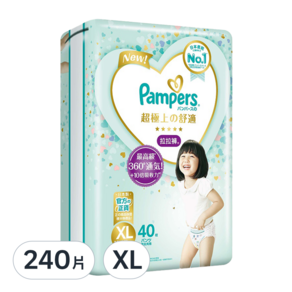 Pampers 幫寶適 台灣公司貨 一級幫拉拉褲/尿布, XL, 240片