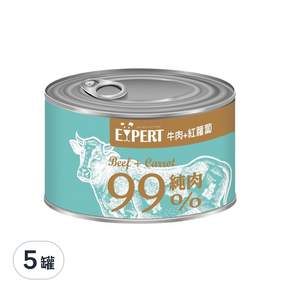 EXPERT 艾思柏 犬罐, 牛肉+紅蘿蔔, 165g, 5罐