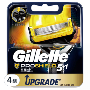 Gillette 吉列 ProShield鋒護潤滑系列刮鬍刀頭, 4入, 4組