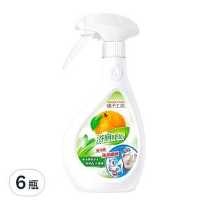 ORANGE HOUSE 橘子工坊 家用清潔類浴廁清潔劑 兩用噴槍, 480ml, 6瓶