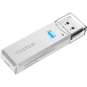 Yoitch USB 3.0 SD讀卡器, YG-CR300, 白色