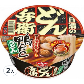 NISSIN 日清 咚兵衛 辣油鴨味烏龍麵, 101g, 2入