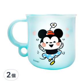 Skater Disney 迪士尼 塑膠AG抗菌漱口杯 200ml, 米奇x卡娜赫拉, 2個