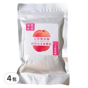 果乾小弟 拉拉山水蜜桃乾, 90g, 4包