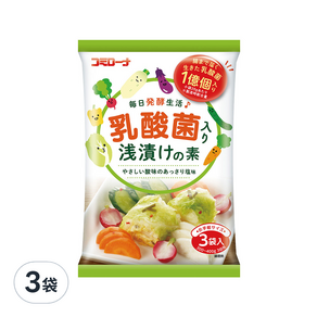 Kohsei Foods 鹽麴達人 乳酸菌淺漬之素 微辣鹽風味 3入, 60g, 3袋