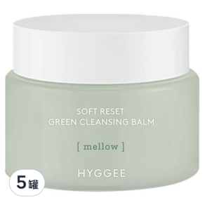 HYGGEE 綠色溫和卸妝潔顏膏, 100ml, 5罐