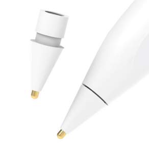 Lorentec Apple Pencil 筆尖半永久金屬鋒利筆尖第二代/代, 白色, 2個