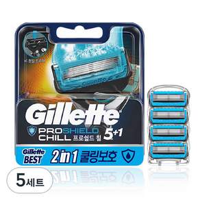 Gillette 吉列 超鋒刮鬍刀片, 4件, 5組